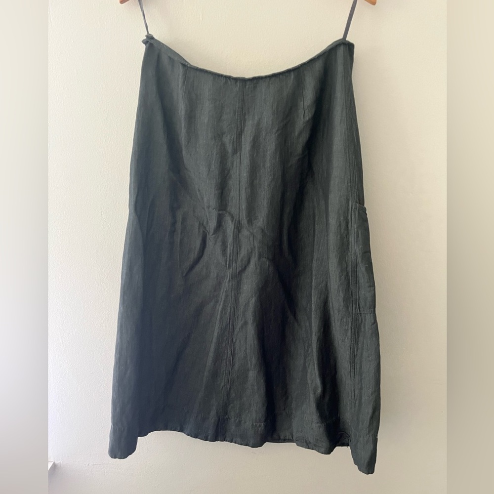 Eileen fisher linen blend aLine skirt